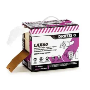 Dirteeze Lax 60 Low Lint Rag Replacement Wipes